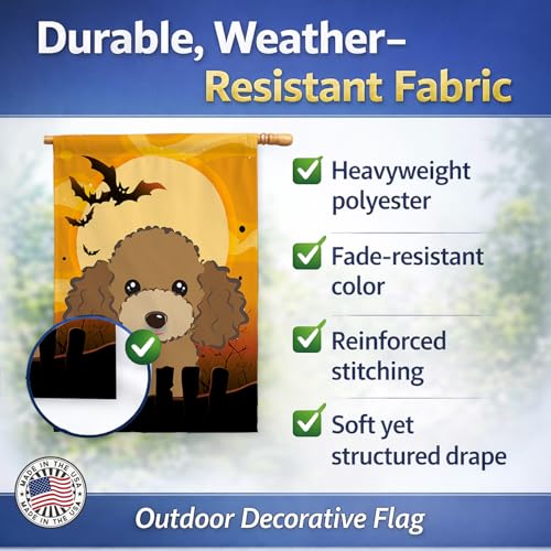 Drapeau caniche marron Caroline's Treasures BB1814CHF pour maison taille L multicolor