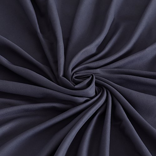 Furinno Angeland Vienne 3-Piece Microfiber Bed Sheet Set, Twin, Navy Blue - image 2