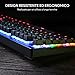 immagine 7AUKEY Tastiera Meccanica con LED-Backlit Switches Blu, 105 Tasti 100% Anti-ghosting Layout Italiano Tastiera da Gioco con Design Impermeabile e Pannello Metallico per PC e Laptop Giocatori (Nero)