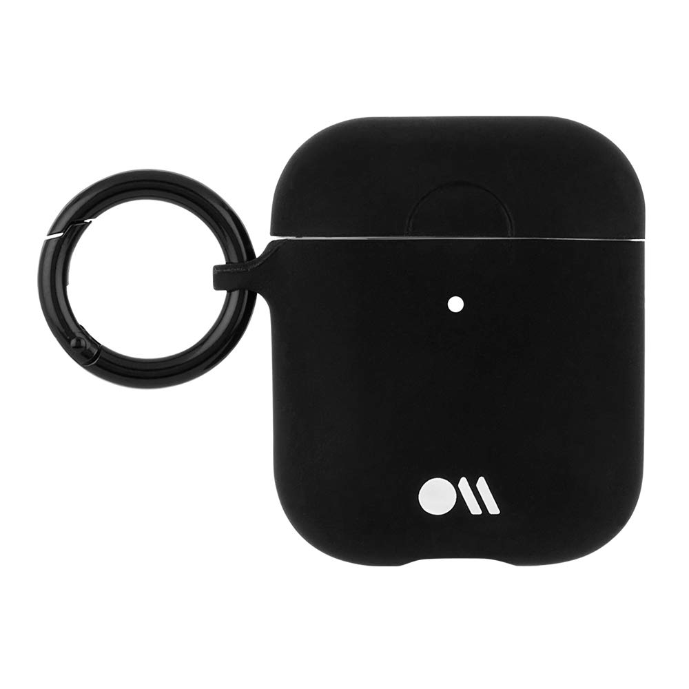 Case-Mate - AirPods Case - Hook Ups - Silicone - Compatible with Apple AirPods Series 1 & 2 - Black, Wireless