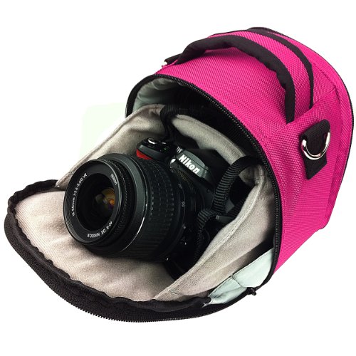 Bolsa compacta para cámara DSLR/mirrorless rosa miniatura 4