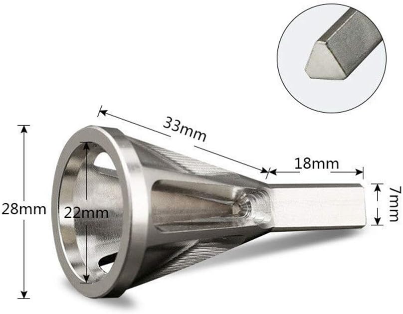 Deburring External Chamfer Tool High Speed Steel Remove Burr Tools for Drill Bit Metal External Chamfer Deburring Tool Silver Triangle 4PCS