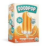 GOODPOP - Dairy Free Orange & Cream Bars - Non-GMO, Gluten Free, 4 Count