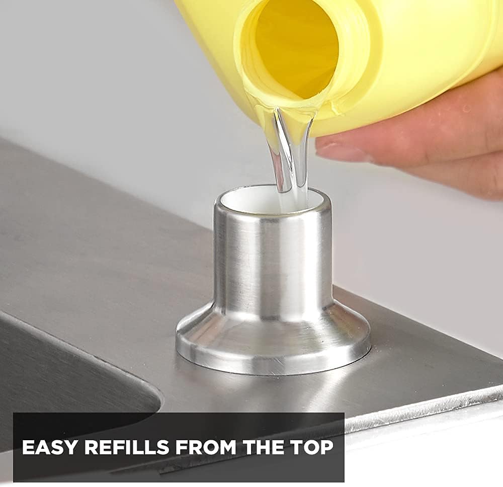 OWOFAN Kitchen Sink Faucet + Soap Dispenser Brushed Nickel Product Bundles