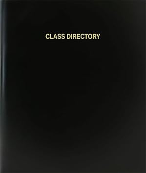 BookFactory Class Directory Log Book/Journal/Logbook - 120 Page, 8.5x11, Black Hardbound XLog-120-7CS-A-L-BlackClass Directory Log Book