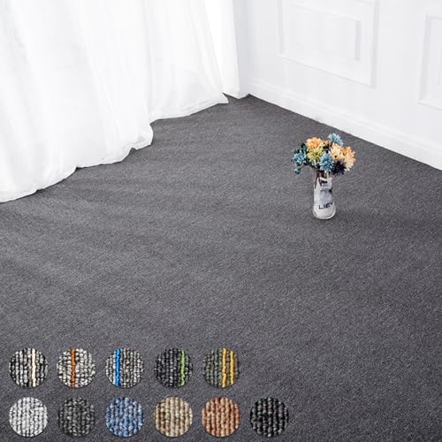 事務所カーペット タイルカーペット 業務用 業務用フロアマット 原状回復 床保護マット 大判 50×50cm PVCフロアタイル 滑り止め カット可能 断熱効果 防音 保温 洗える 耐摩耗 制電 ずれない 原状回復 床暖房対応 簡単な取り付け 賃貸 家庭