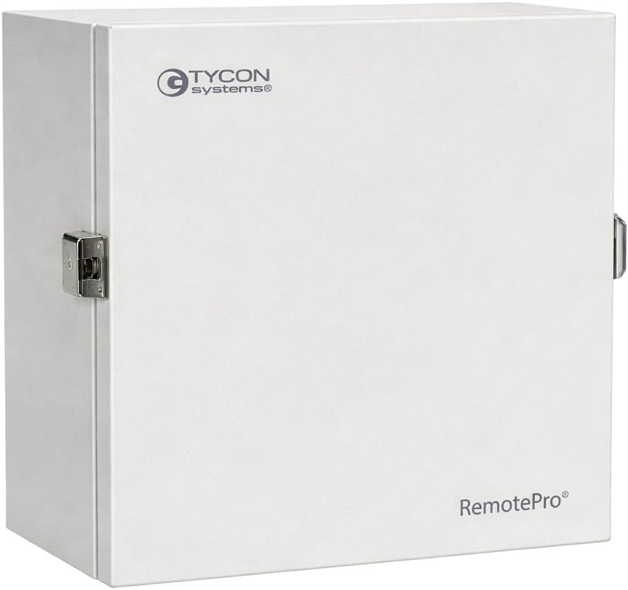 Tycon RPS1248-100-85 - RemotePro 20W Continuous Remote Power System, 85W Solar Panel w/Mount, 100Ah Battery Bank, 48V 30W Passive PoE + 12VDC 1.5A Aux Output, Alum Enc