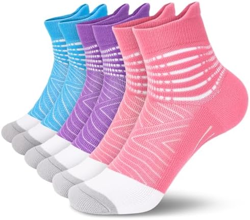 IRAMY Kompressionsstrümpfe Damen Herren Knöchelstütze Laufsocken Kompressionssocken Wicklung Kompressionss Sneaker Sportsocken Gepolsterte Plantar Fasciitis Socken