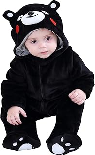maxToonrain Baby,Clothing,Baby Boys 0-24m,Bodysuits & One-Pieces,Rompers maxToonrain Unisex Baby Animal Romper Fancy Dress Costume Jumpsuit Boys Girls role-playing Outfit with Animal Hooded Flannel Romper Cosplay Pajamas (3-6 month, Black Bear)