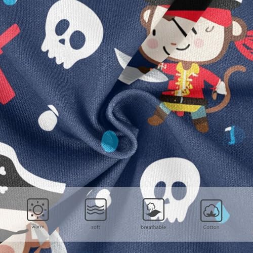 Cute Cartoon Monkeys Blue Toddler Underwear Custom 2t Cotton Little Girl Panties Stylish Kids Undies Briefs3