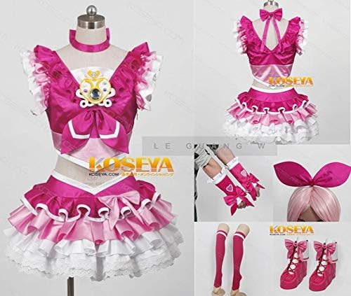Amazon スイートプリキュア北条響 キュアメロディ 変身後 パニエ付き コスプレ衣装 セット風 コスプレ 仮装 通販