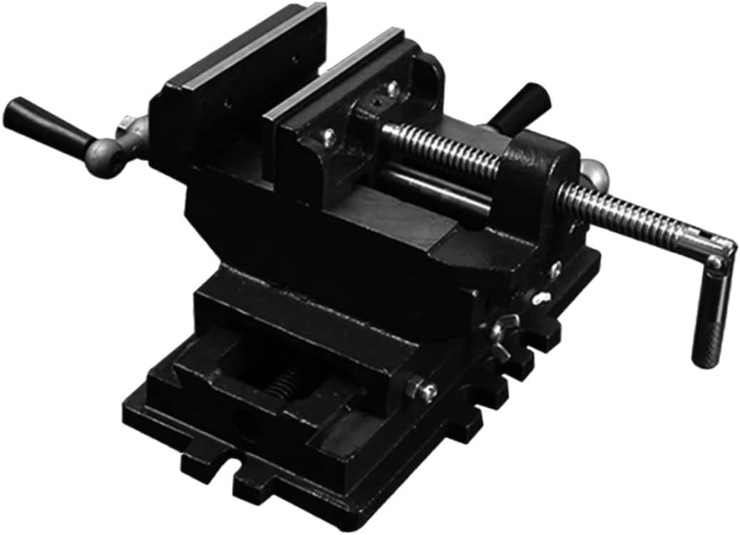 4 Inch Slide Vise for Milling Drill Press High Precision Clamp Plier Heavy Duty Cast 2 Directional Mounting