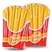 French Fries Pool Float 2 Pack, Summer Fun Inflatable Fries Float for Kids, 56 Inches Swim Pool or Beach Toys