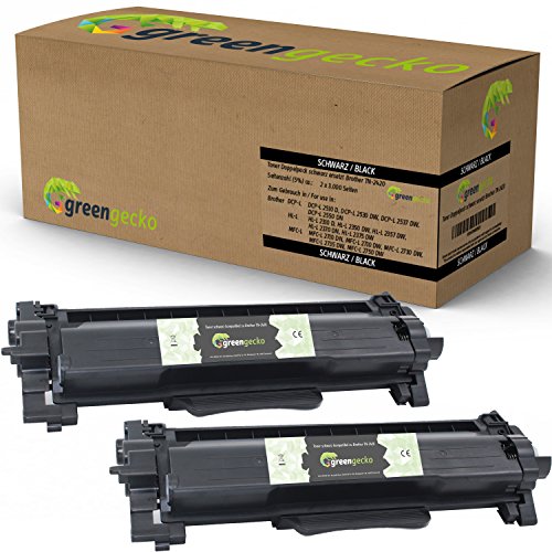 Toner Brother TN-2420 Green Gecko lot de 2 cartouches de toner noir haute capacité