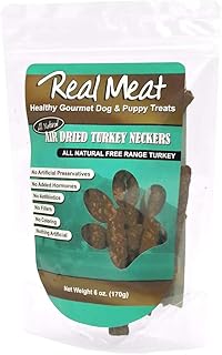 Real Meat Turkey Neckers, Air-Dried, All-Natural 6oz
