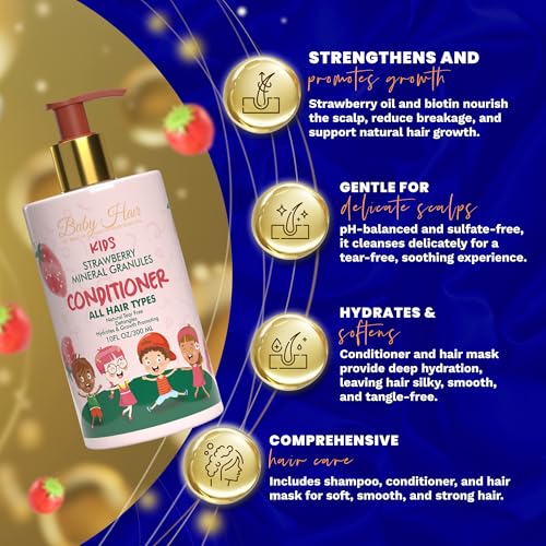 Image of Baby Hair Kids: Vegan Strawberry & Mineral Granules Conditioner