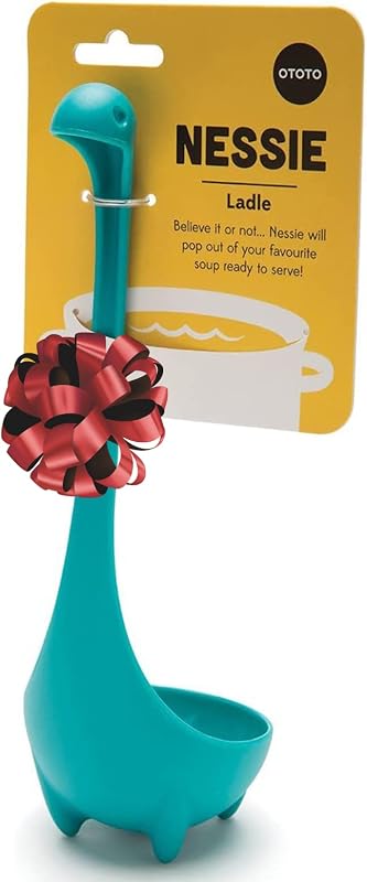 OTOTO The Original Nessie Cucharón - Cucharón de sopa, lindos regalos, divertidos utensilios de cocina, diseño del lago Ness, regalos de cocina para mamá - Lindos y prácticos utensilios de cocina - Regalos únicos para mujeres