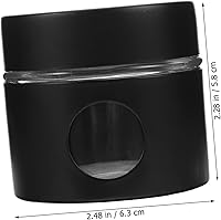 Vista 9 de Housoutil Tarro de almacenamiento multifunción Tarro de café de té recipiente de vidrio portátil de acero inoxidable recipiente de vidrio sellado