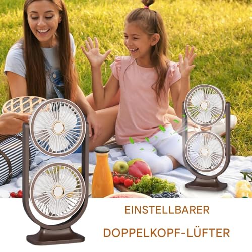 Ventilateur de table rechargeable USB idéal pour déplacements et bureau - 8