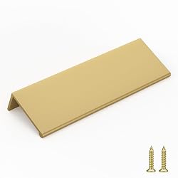 Goldenwarm 25 Pack 3-3/4in Finger Edge Pulls for Gold Drawer Pulls