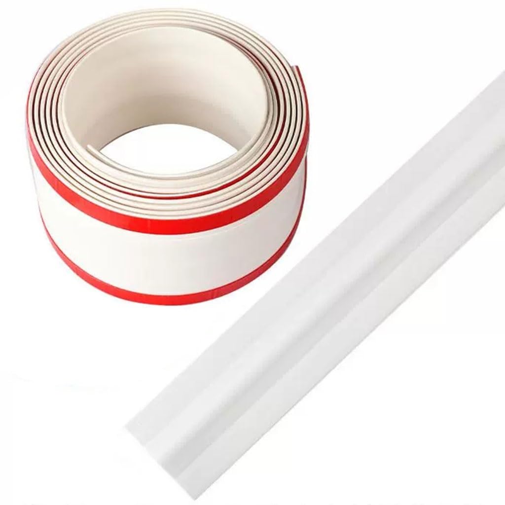 PVC Canalina Passacavi Pavimento Cavi Durevole Calpestabile cavità Cavo Protezione Copricavi Proteggere Copertura per La Casa, Ufficio(Color : Bianca, S : 1m)