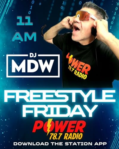 Freestyle Fridays on Power 78.7 Radio - DJ MDW live 5/30/25 #freestyle #eighties #classics