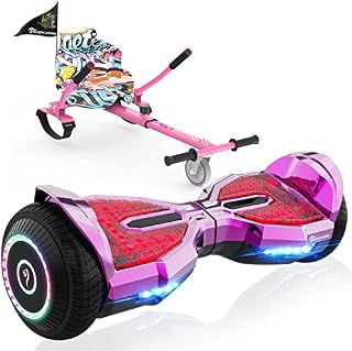 EVERCROSS Hoverboards, 6.5'' Hover Boards with Seat Attachment, Self Balancing Scooter with APP & Bluetooth Speaker, Hoverboards Suit for Kids & Adults