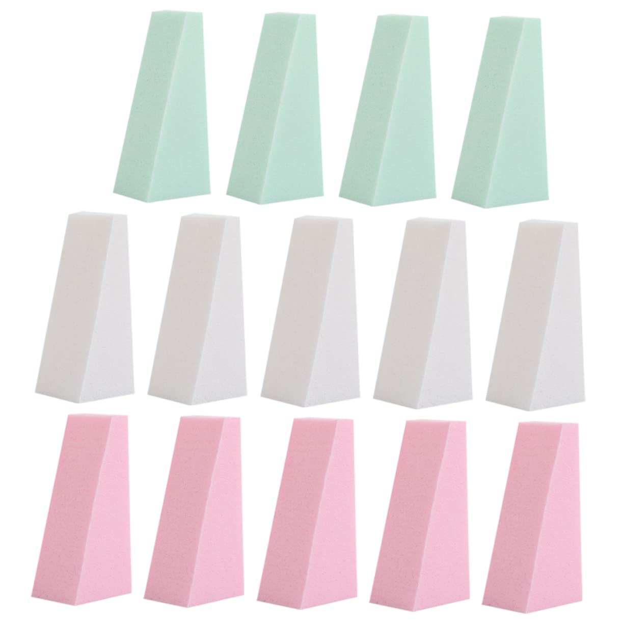 MAGICLULU 150 Pz Rifornimenti Soffio Di Spugna Spugnetta Per Fondotinta Spugna Di Bellezza Strumenti Per Manicure Trucco Verde Mini Sbuffo Triangolare Batuffolo Di Cotone Triangolo
