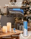 Remboursé AA AAA Batteries au lithium avec chargeur, paquet de 8 3600mWh AA & paquet de 8 1300mWh AAA, 1.5V Puissance constante, 2000+ Cycles pour Blink Camera, Contrôleur Xbox, Jouets, Lampe de poche, Verrouillage de porte