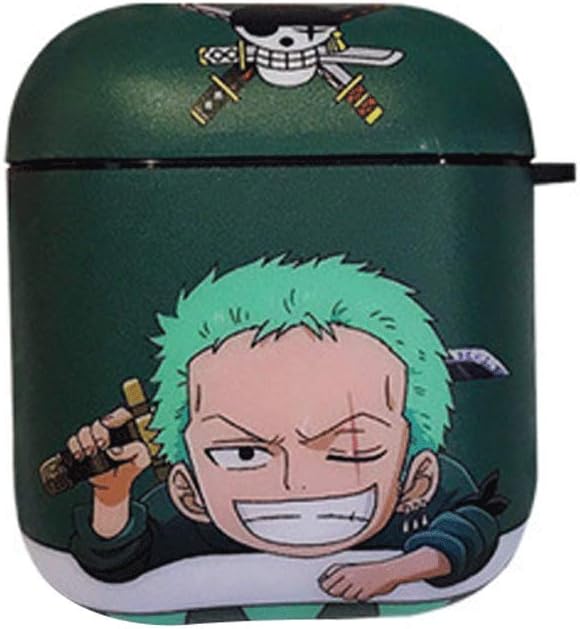 nother BONICI Protective Case Compatible with AirPods 1/2, Cool Anime Hero Captain Pirate Character Pattern Matte Surface Soft IMD Cover Case Earbud Earphone Wireless Charging Case -Pattern 3