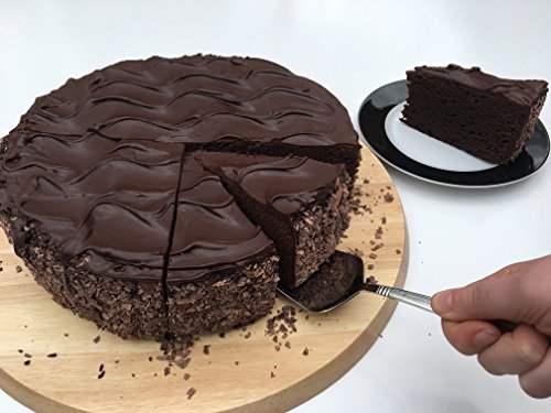 Checkered Chef Round Wood Cutting Boards - 13.5 Inch, Reversible Pizza Board W/ 8 Slice Grooves - Cheese Charcuterie Board #TOP4