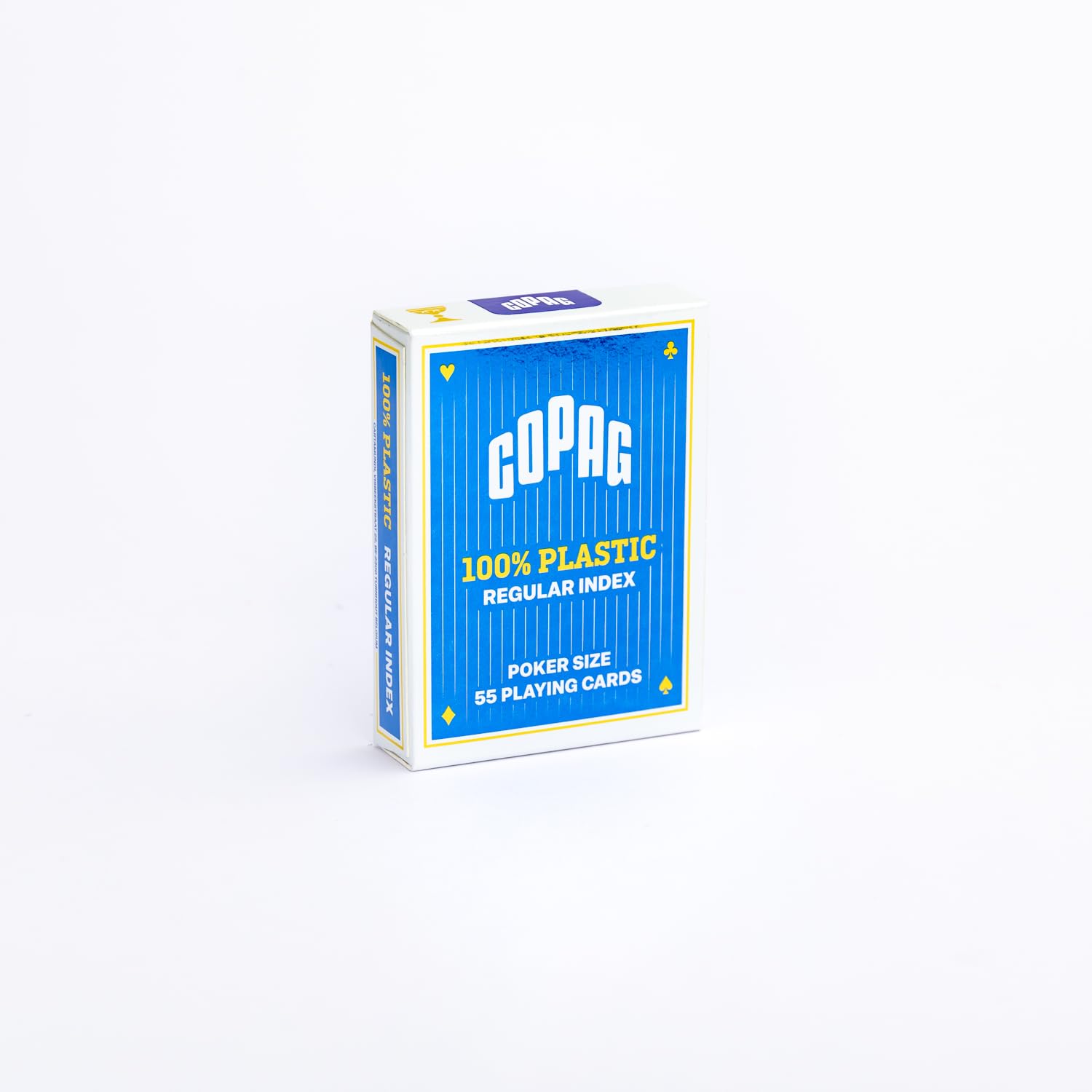 Karty do gry Copag 100% plastic Regular index niebieskie