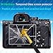 ULBTER Screen Protector for Sony alpha a7II A7III A7 III A7 II A7R IV A7R III A7R II & Hot Shoe Cover [3+2Pack] 0.3mm 9H Hardness Tempered Glass Cover Anti-Scrach Anti-Fingerprint Anti-Bubble