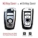 Intermerge for Key Fob Cover,Key Case for 1 3 4 5 6 7 Series X1 X3 X4 M5 M6 GT3 GT5 Remote Control Key Premium Soft TPU Anti-dust Full Protection (Silver)