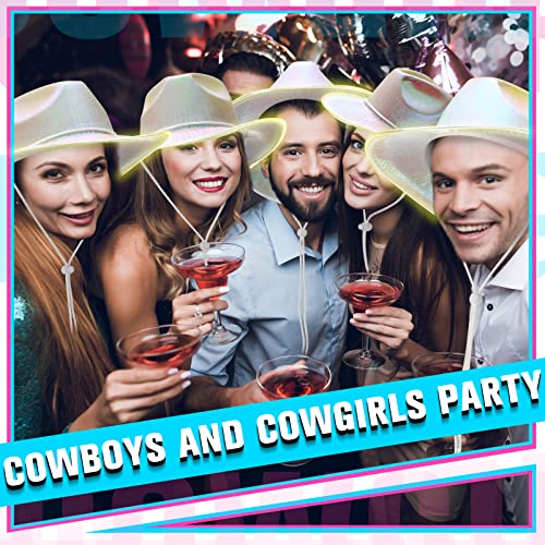 Image of Kigeli 10 Pcs Lights LED Cowboy Hat Adult Flashing