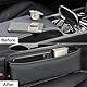 Autositzlücken-Organizer Aufbewahrungsbox Auto Getränkehalter Becherhalter Leder Auto Lückenfüller Organizer, Auto-Mittelkonsole,Autositz-Seitentaschen-Organizer