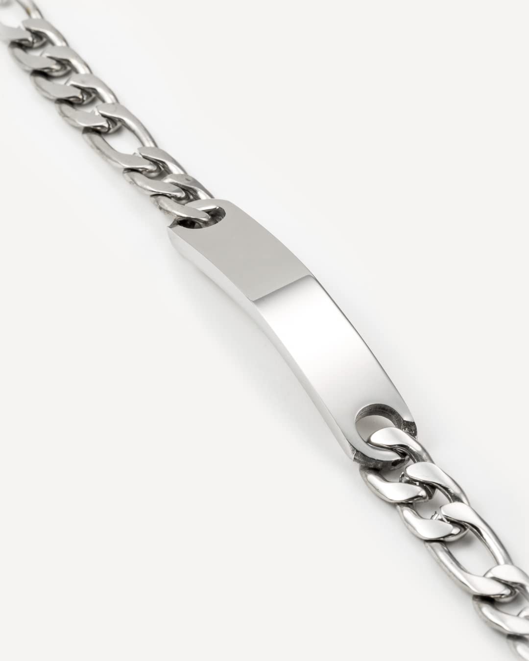 Pulsera Personalizable en Cuero con Chapa de Acero | para Hombre | Joyería Masculina | Regalo Ideal para Papás | Detalle para Hombres (Modelo Cartier, Acero inoxidable)