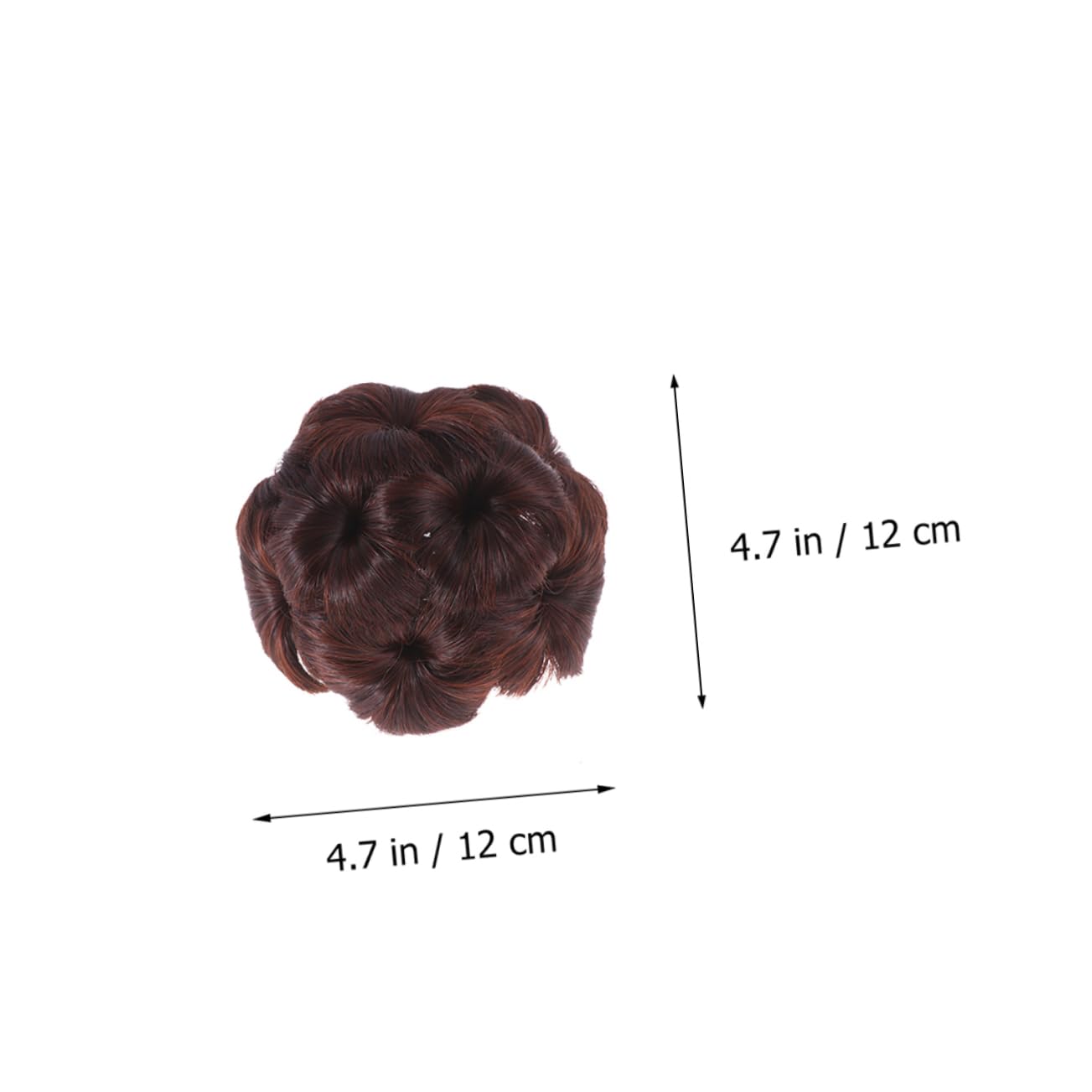MERRYHAPY 2pcs Flower Hair Claws for Women Durable Chignon Ponytail Extensions with Floral Design Easy to Attach Clips for Prom Weddings and Daily Wear Deep Brown
