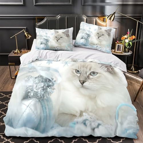 Housse de couette chat 3D pour une chambre cocooning et douce - 3