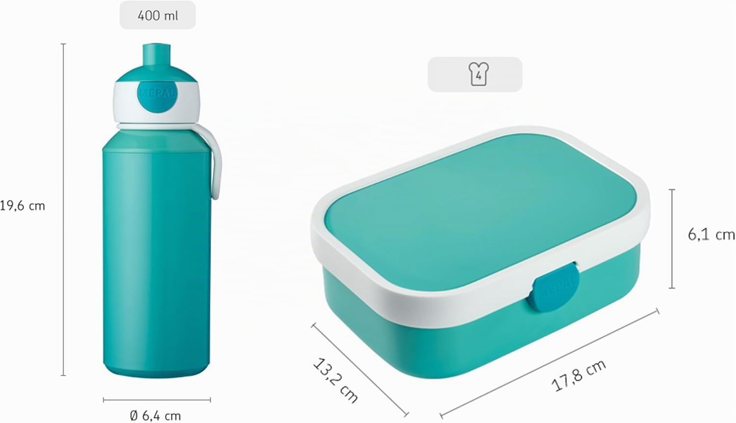 MEPAL Pop Up Cantimplora y Fiambrera lunchset de Campus de pubd de Frozen de Sisters de Forever, ABS, 0 mm