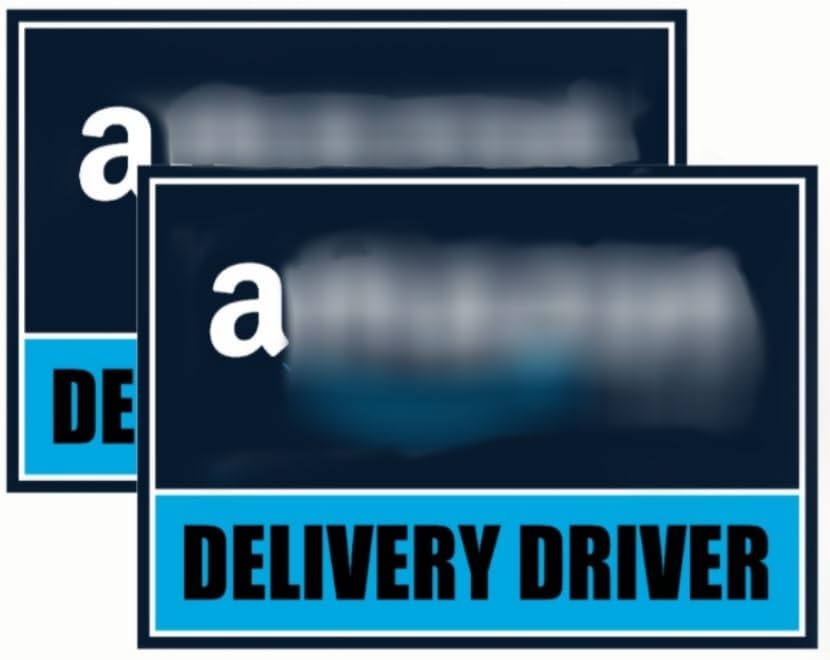 Heavy Duty Flex Driver Car Door Magnets 2 Pack, Flex Driver Car Signs For Drivers Made in USA (11"×7")
