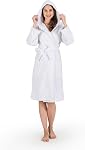 Nine West - Unisex Bathrobe - Made with 100% Turkish Cotton Terry Cloth for Spa & Hotels, High Absorbent & Comfy Hooded Robes