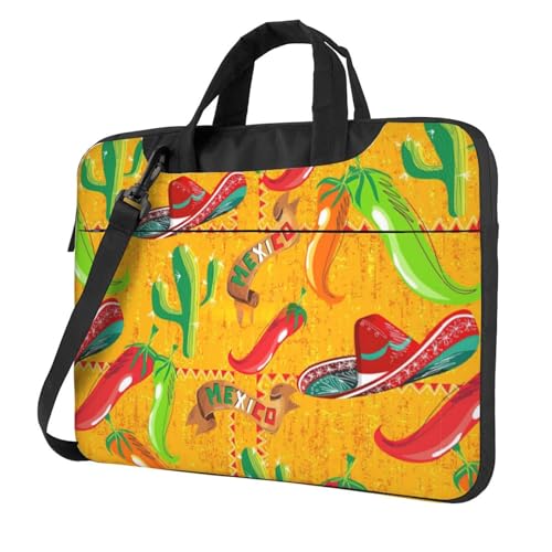 Maletín duradero para computadora con diseño original de cactus de 15.6" 1