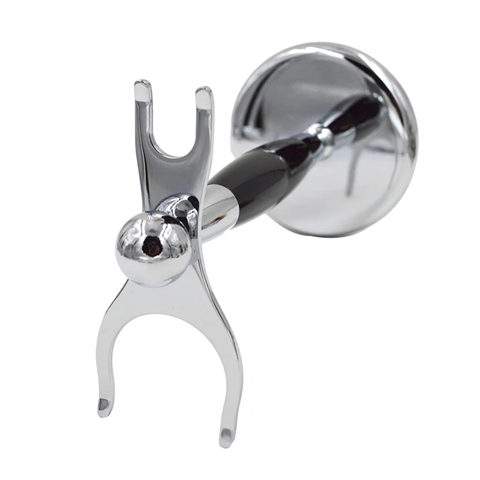 Verchromter Metallständer for Rasierhobel und Bürste, Badezimmer-Rasierständer for Luxusgeschenke