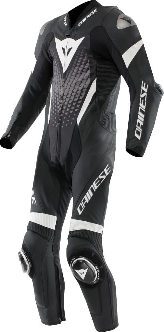 Dainese Laguna Seca 6 S26 Skórzana kurtka motocyklowa, czarny/biały, 48