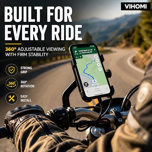 VIHOMI Bike Mobile Holder with USB Charging - Image 7