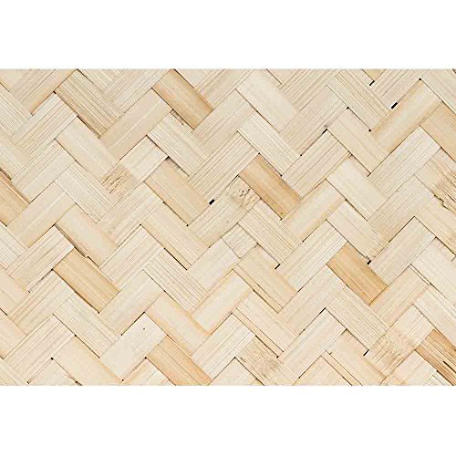 wall26 - Weave Bamboo - Removable Wall Mural | Self-Adhesive Large Wallpaper - 66x96 inches