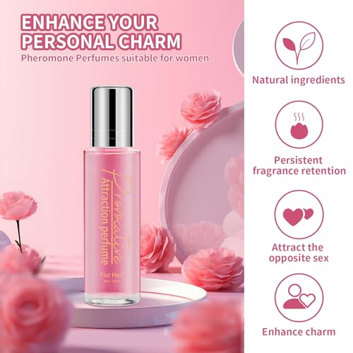 SEGMINISMART Pheromones Perfumes for Women - Long-lasting Roll-on Pheromone Perfume Oil Fragrance - Personal Cologne for Her to Attract Men - Thumbnail 3