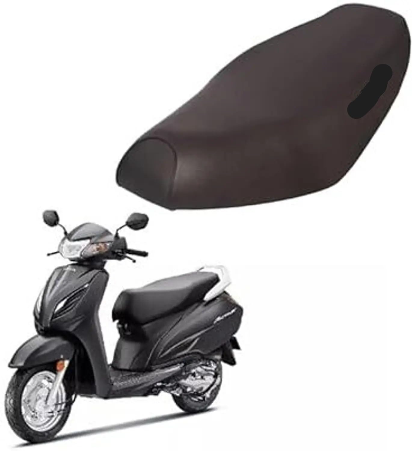 Ask P𝐫𝐞𝐦𝐢𝐮𝐦 Leatherette Seat Cover for Activa 3G 4G 5G 6G 110 cc | Waterproof Anti-Skid Dustproof Scooty Protection Accessories | Easy Replacement Comfortable Durable Scooter Covers-image-28