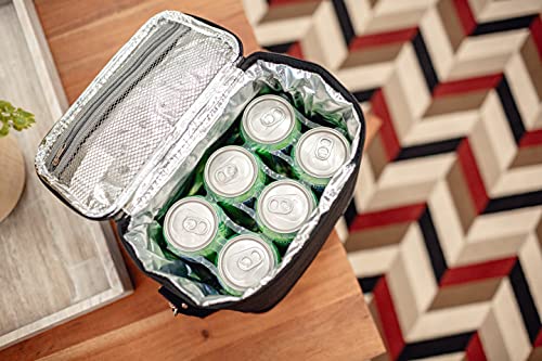 Simple Modern Lunch Box For Women & Men | Large Reusable Insulated Lunch Cooler Tote Bag | Spacious Container For Adult, Work, Travel, And School | Blakely Collection | 4 Liter | Midnight Black #TOP3